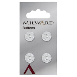 Milward Carded Buttons: 12mm - Pack of 4 - 00288