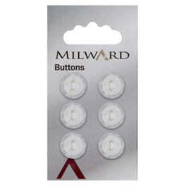 Milward Carded Buttons: 13mm - Pack of 6 - 00320