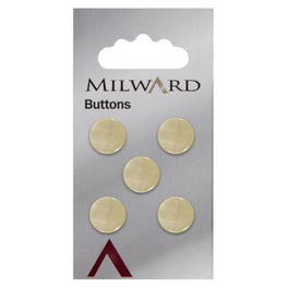 Milward Carded Buttons: 11mm - Pack of 5 - 00332