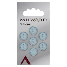 Milward Carded Buttons: 11mm - Pack of 7 - 00433