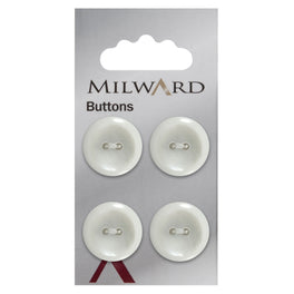 Milward Carded Buttons: 19mm - Pack of 4 - 00861B