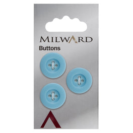 Milward Carded Buttons: 17mm - Pack of 3 - 00941A