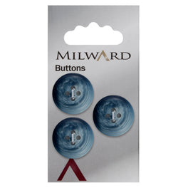 Milward Carded Buttons: 20mm - Pack of 3 - 00956