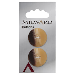 Milward Carded Buttons: 22mm - Pack of 2 - 00997A