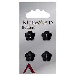 Milward Carded Buttons: 13mm - Pack of 4 - 01016