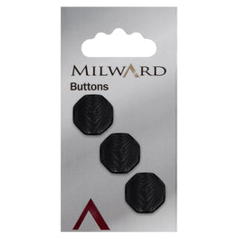 Milward Carded Buttons: 17mm - Pack of 3 - 01042