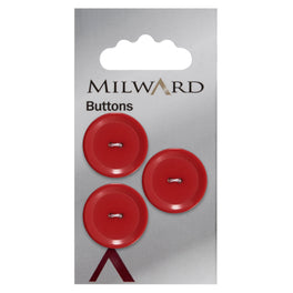 Milward Carded Buttons: 20mm - Pack of 3 - 01089A