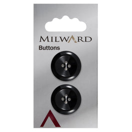 Milward Carded Buttons: 22mm - Pack of 2 - 01118A