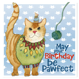 Emma Ball Greetings Card - Pawfect Birthday