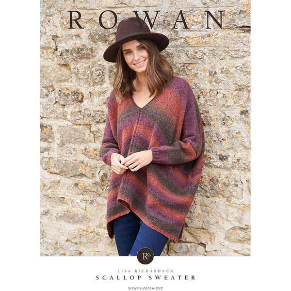 Free Download - Scallop Sweater in Rowan Felted Tweed Colour