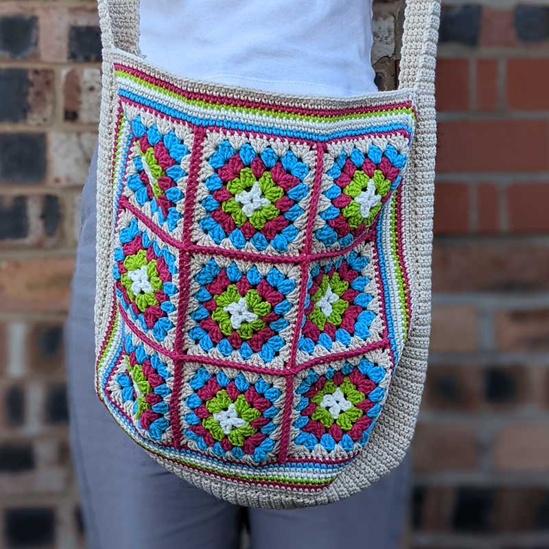 CROCHET PATTERN Granny Squares Yoga Mat Bag -  Norway