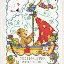 Sail Away Baby Sampler